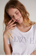 White Love T Shirt