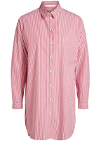 White & Red Striped Blouse