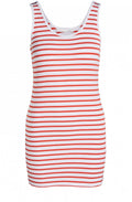White & Red Striped Vest Top
