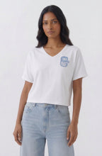 White Sardine Motif T-Shirt