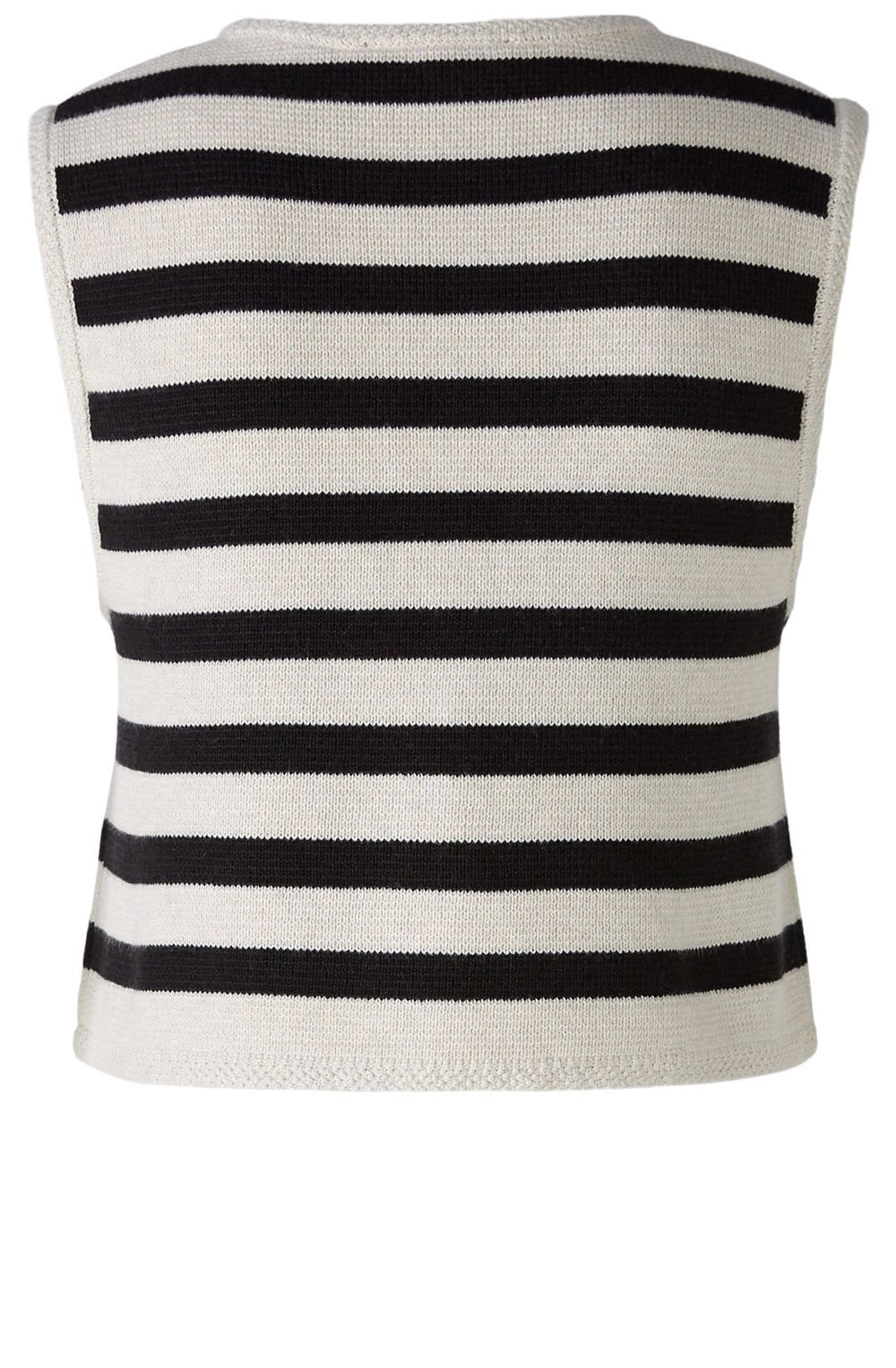 White Stone and Black Striped Waistcoat