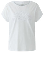 White Sunshine Motif T Shirt