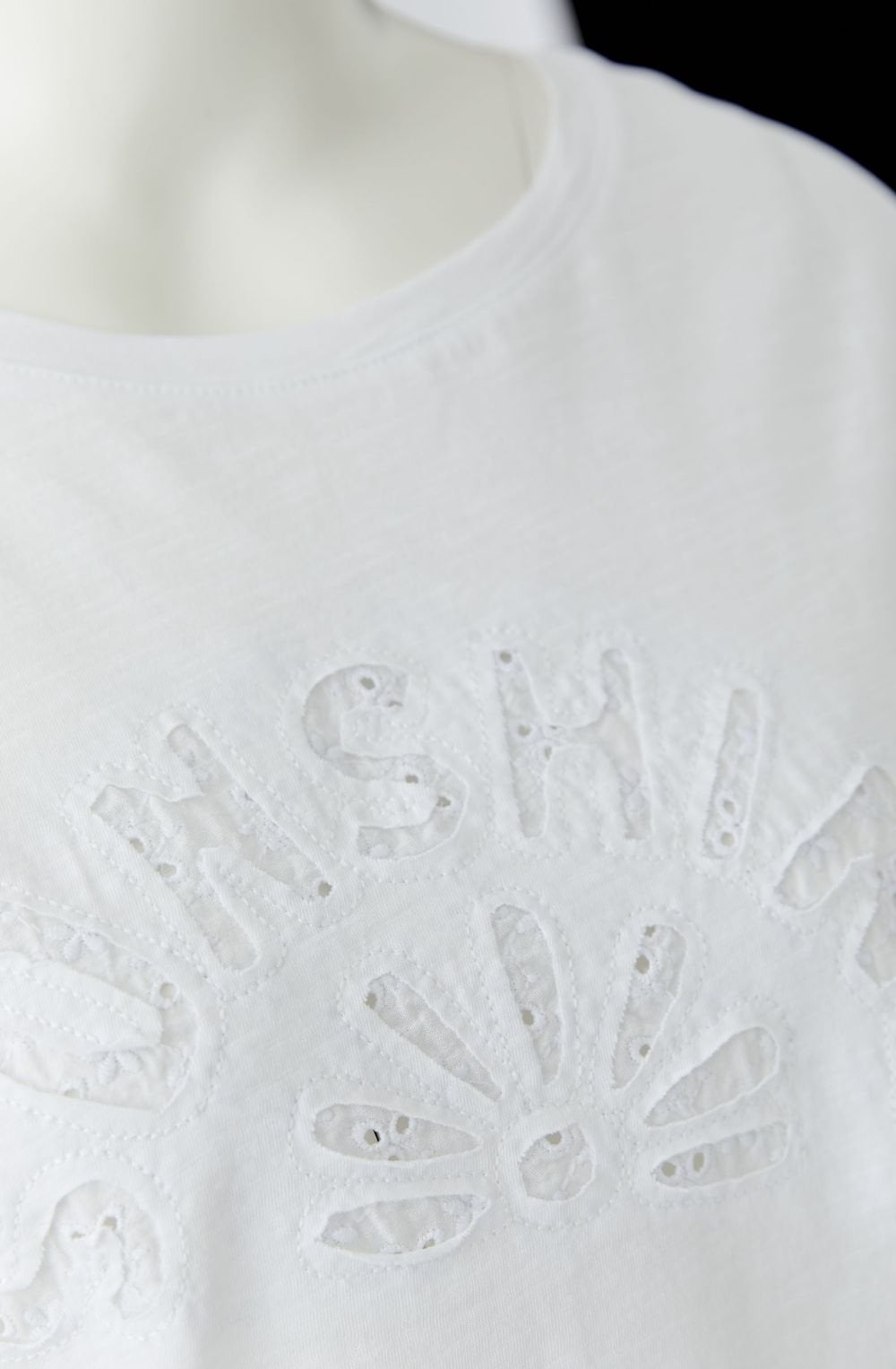 White Sunshine Motif T Shirt