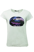 Oui white T shirt with sequins