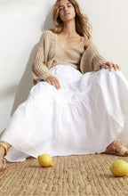 White Tiered Maxi Skirt