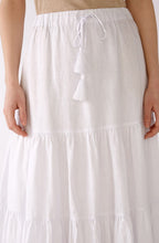 White Tiered Maxi Skirt