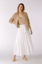 White Tiered Maxi Skirt