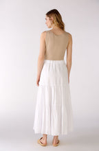 White Tiered Maxi Skirt