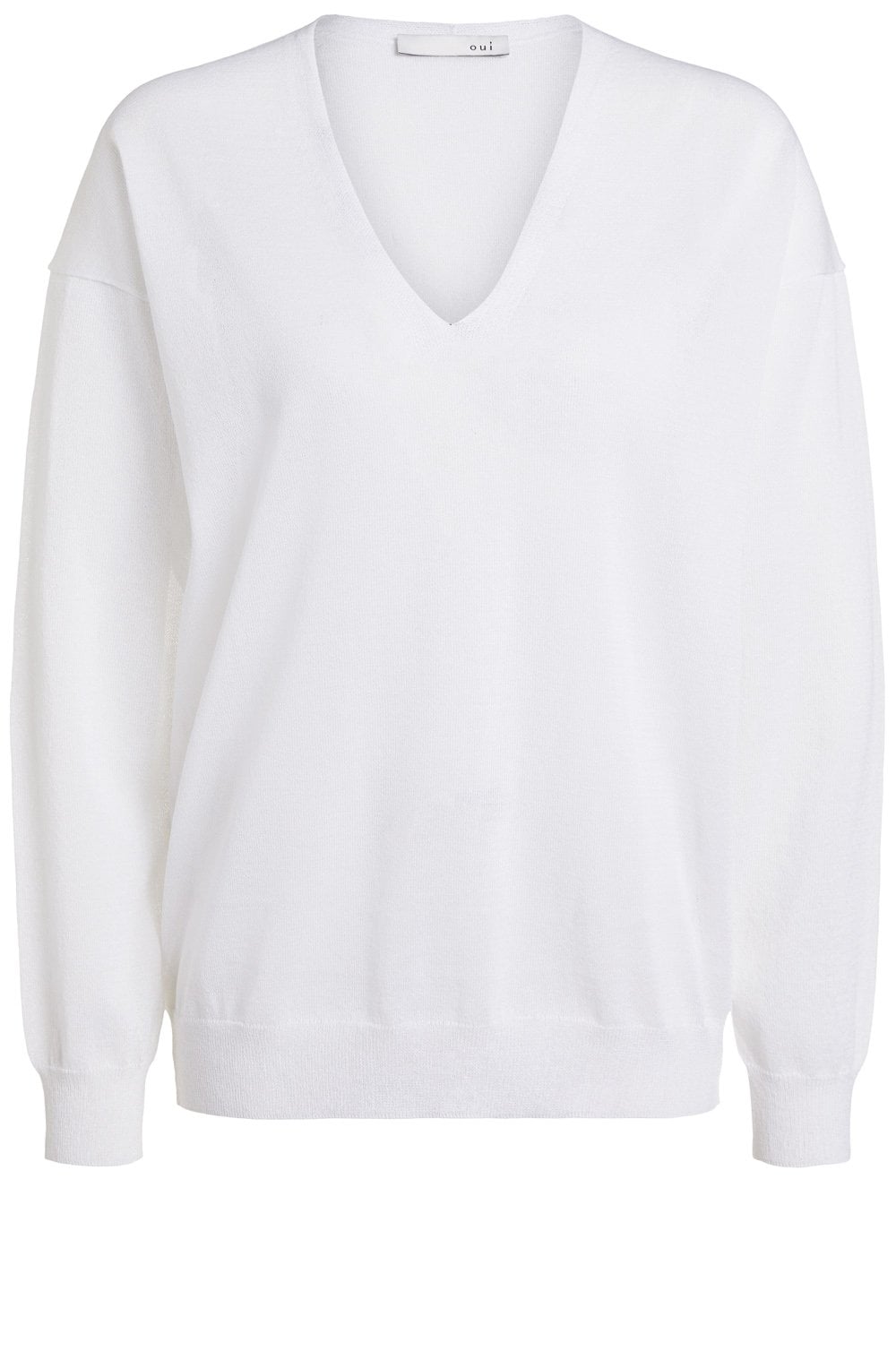 White V Neck Top
