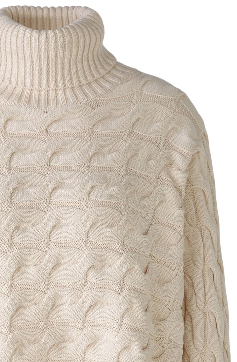 Whitecap Cable Knit Turtle Neck Jumper