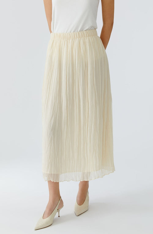 Whitecap Grey Cream Chiffon Skirt