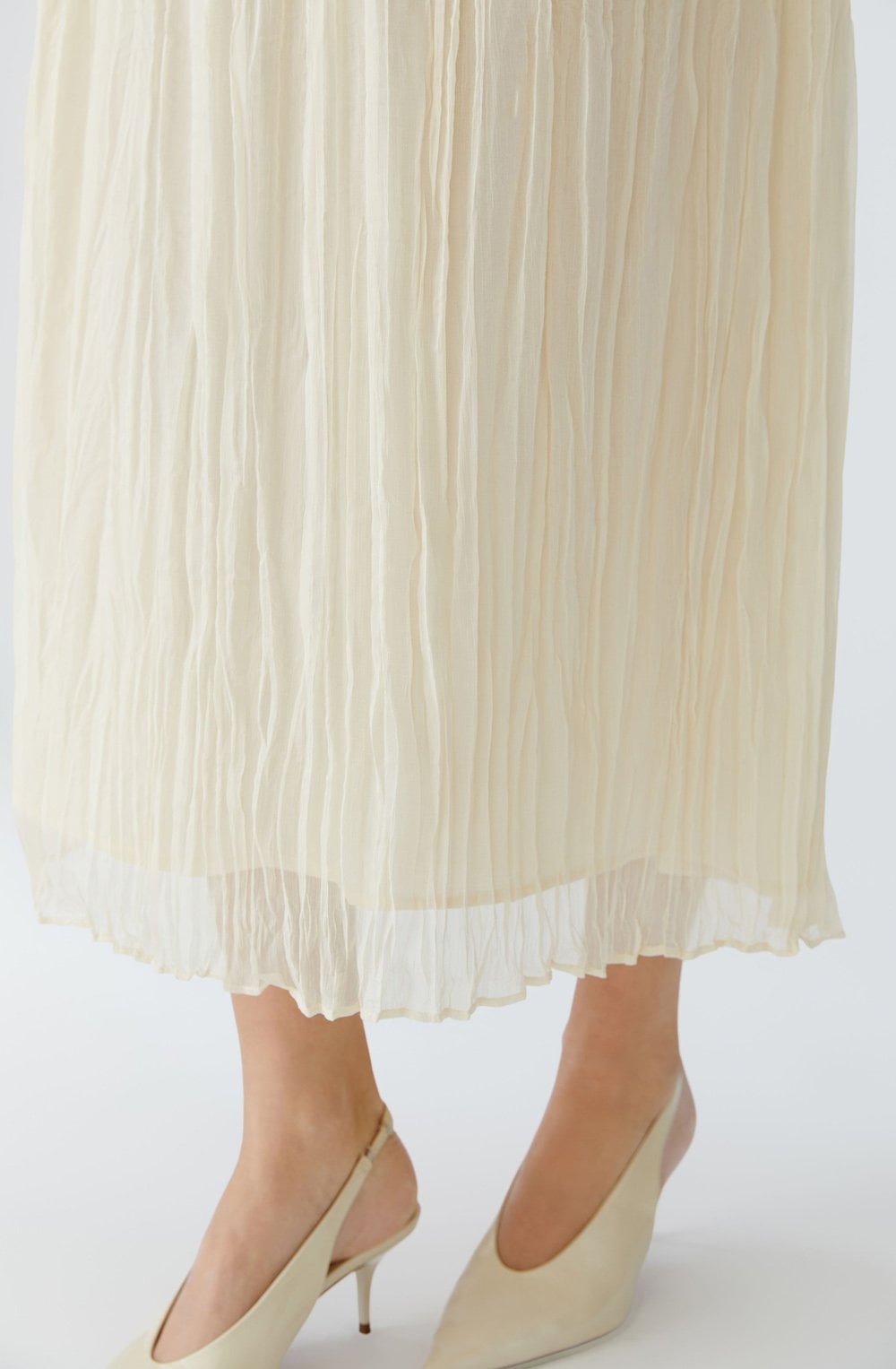 Whitecap Grey Cream Chiffon Skirt