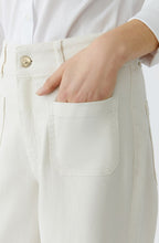Whitecap Grey Cream High Waist Wide Leg Jeans