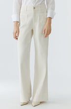 Whitecap Grey Cream High Waist Wide Leg Jeans
