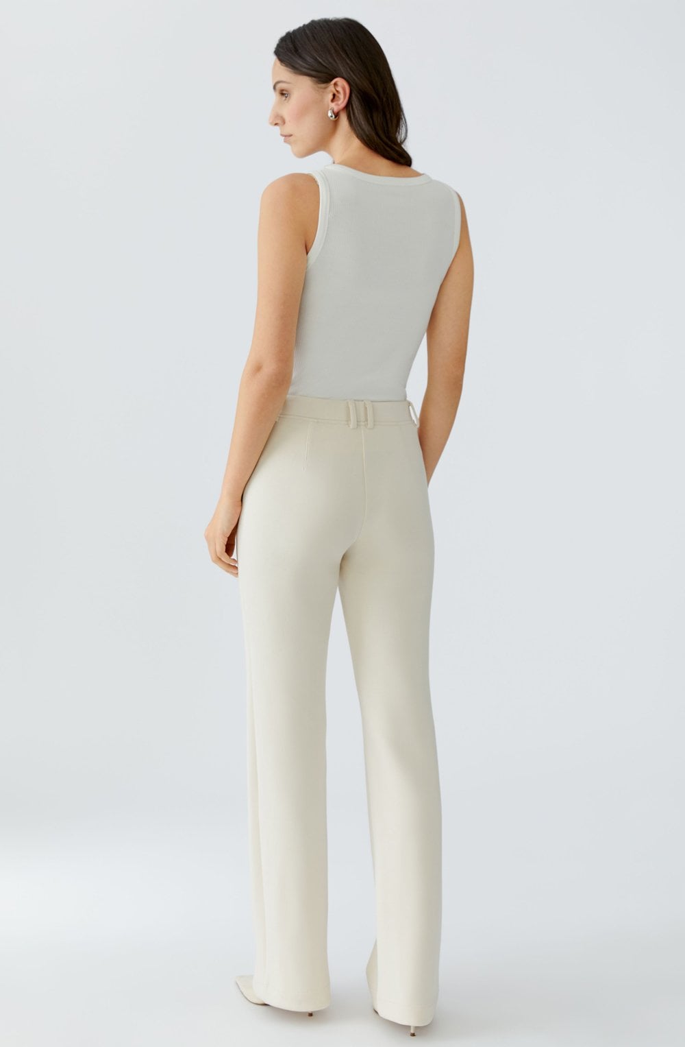 Whitecap Grey Cream Scuba Jersey Trousers