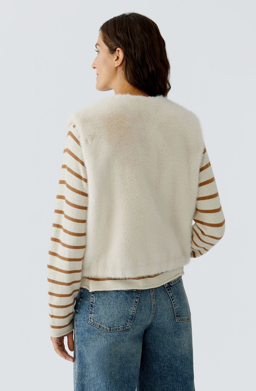Whitecap Grey Faux Fur Waistcoat