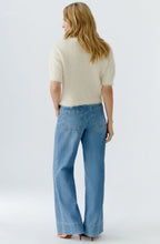 Whitecap Grey Short Sleeve Eyelash Jumper