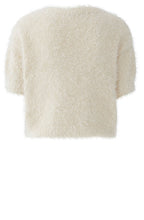 Whitecap Grey Short Sleeve Eyelash Jumper