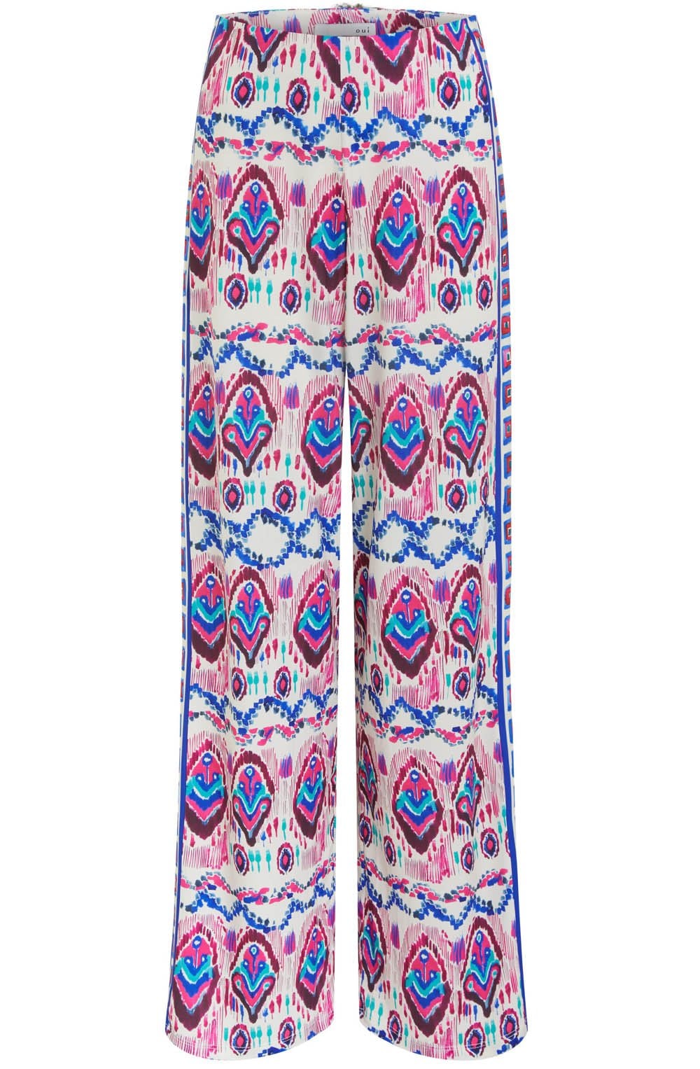 Wide Leg Aztec Print Trousers
