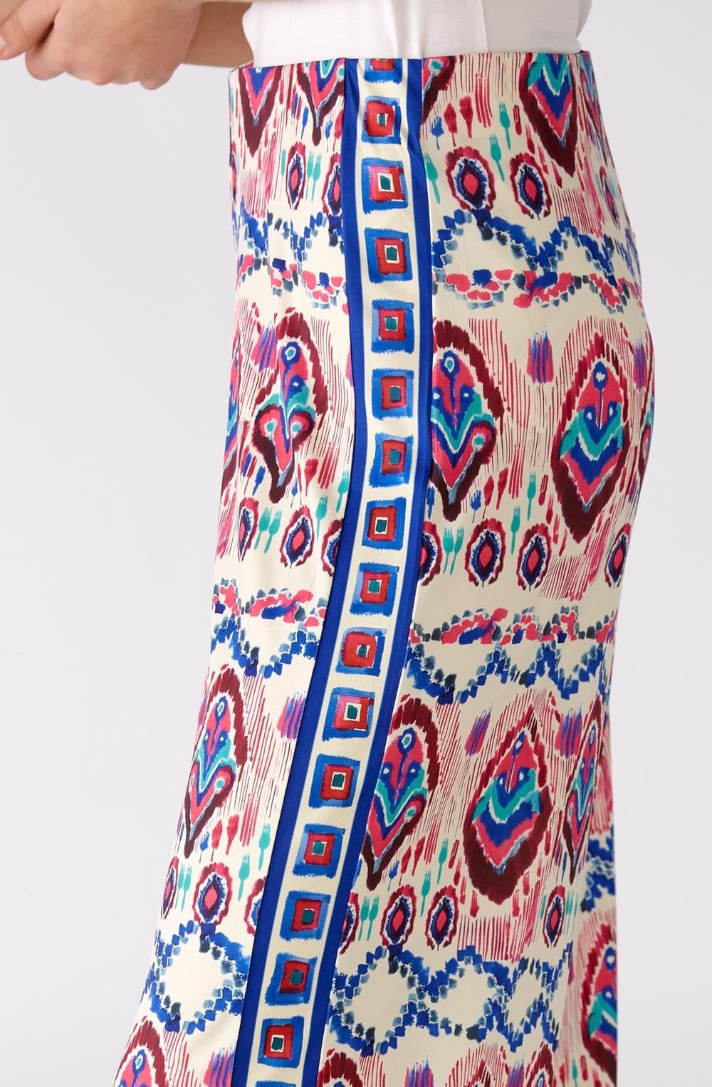 Wide Leg Aztec Print Trousers
