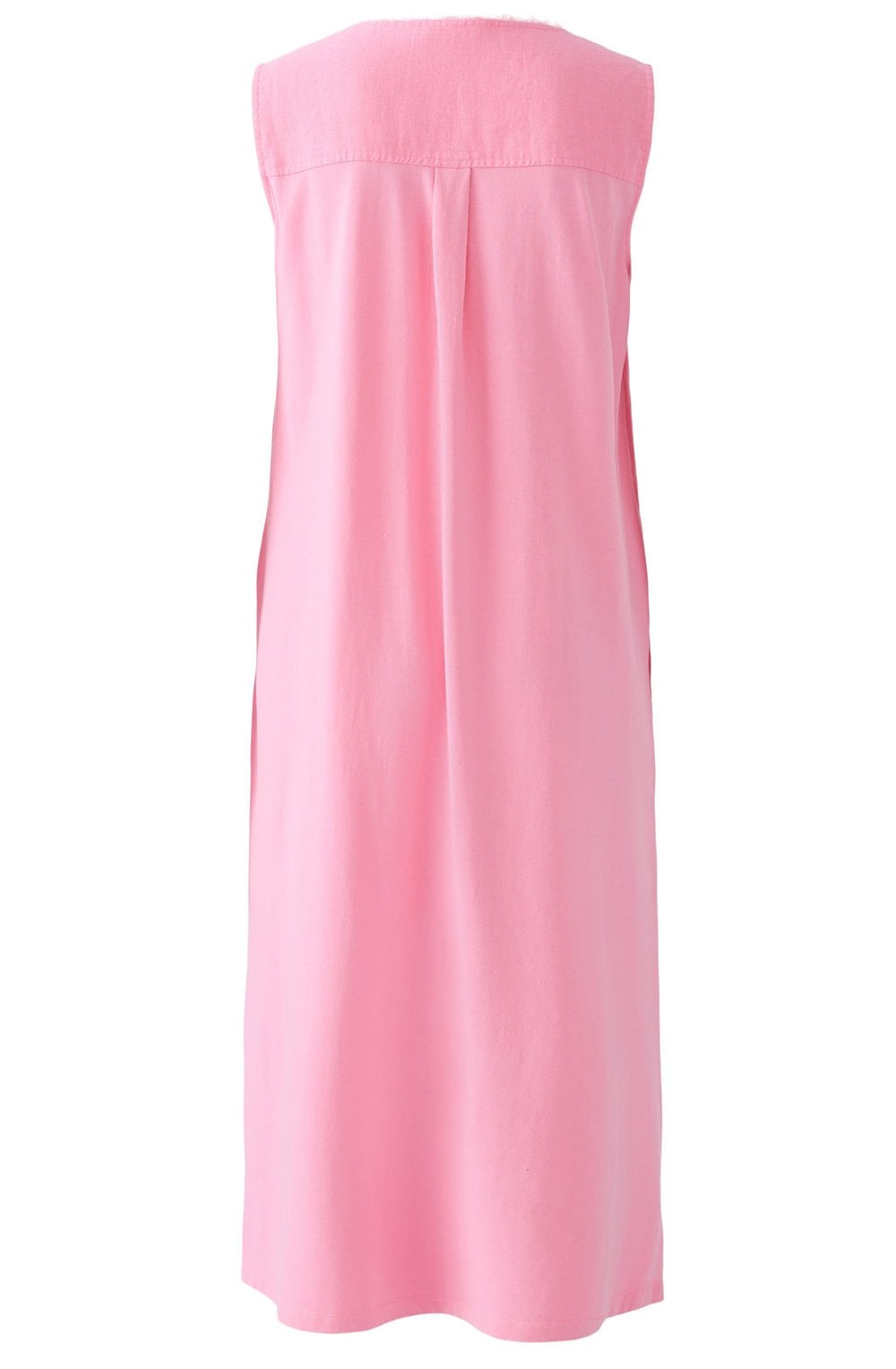 Wild Orchid Jersey Back Linen Dress