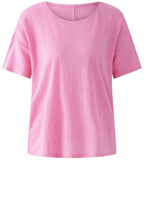 Wild Orchid Linen Round Neck T Shirt