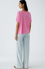 Wild Orchid Linen Round Neck T Shirt