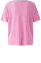 Wild Orchid Linen Round Neck T Shirt