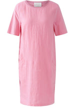 Wild Orchid Short Sleeved Linen Dress