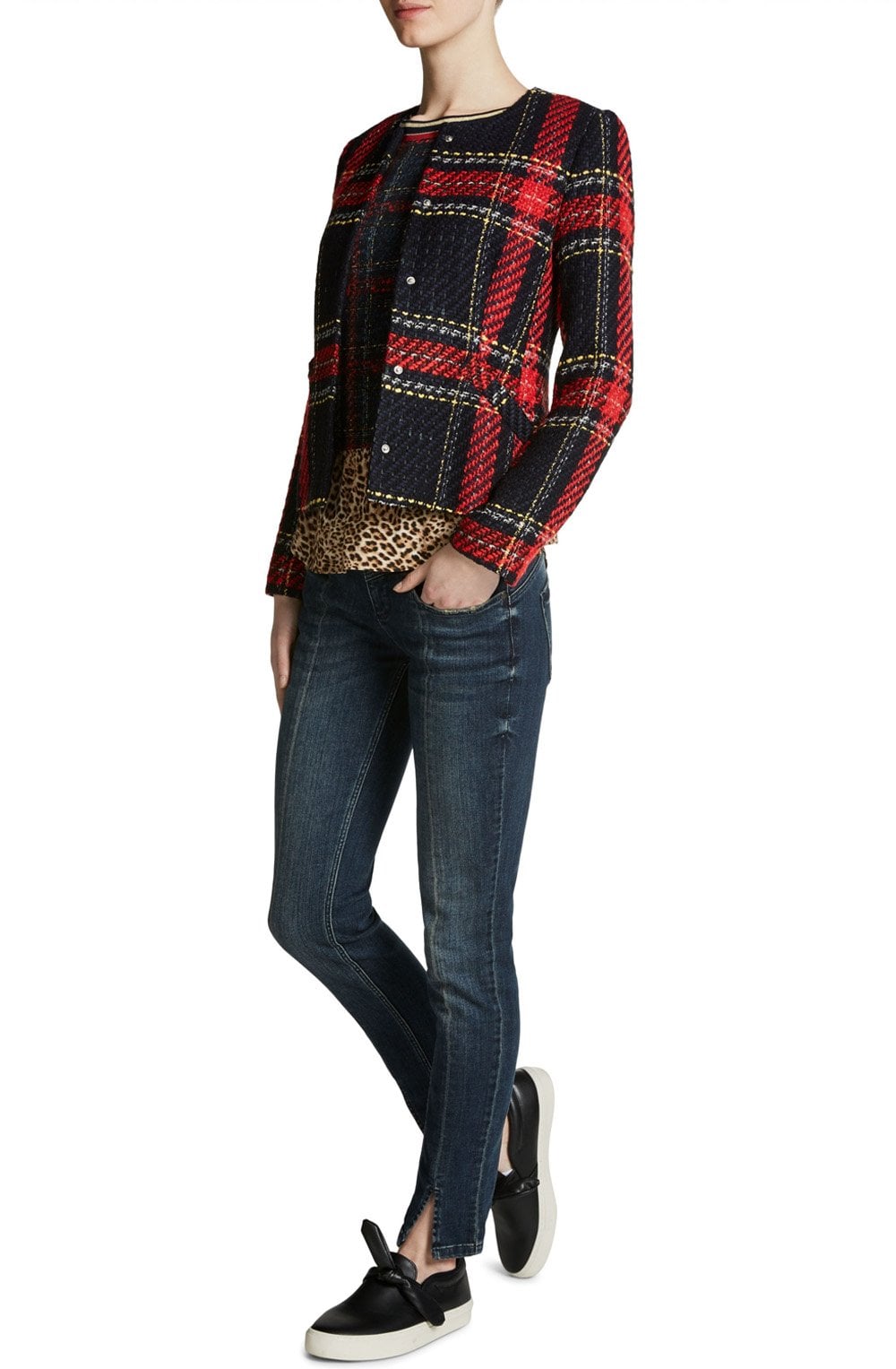 Woven Tartan Jacket