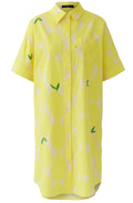Yellow and Stone Lemon Shirt Dress