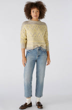 Yellow and Taupe Shortened Jumper