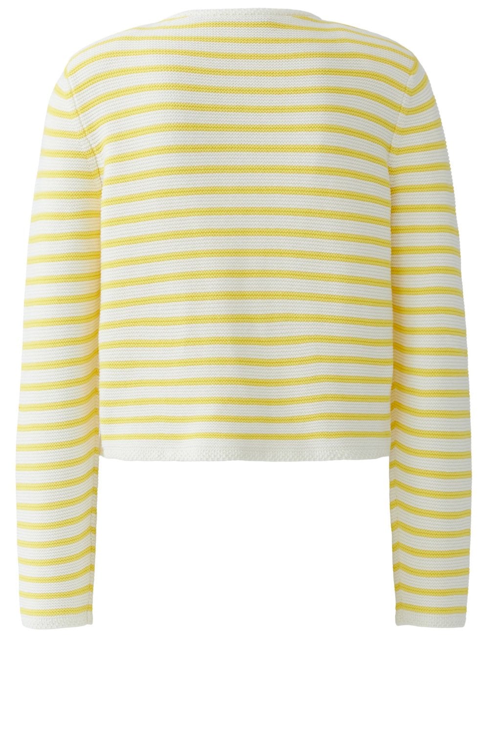 Yellow and White Striped Cardigan