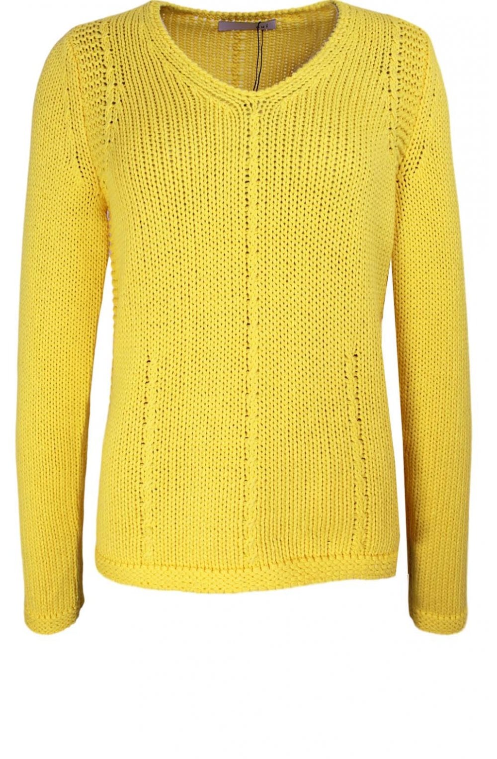 Yellow Chunky Knit Jumper