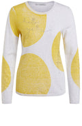 Yellow Circular Design Jumper