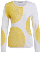 Yellow Circular Design Jumper