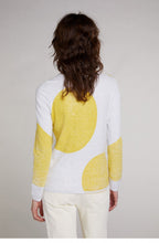 Yellow Circular Design Jumper