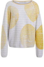 Yellow Circular Design Jumper