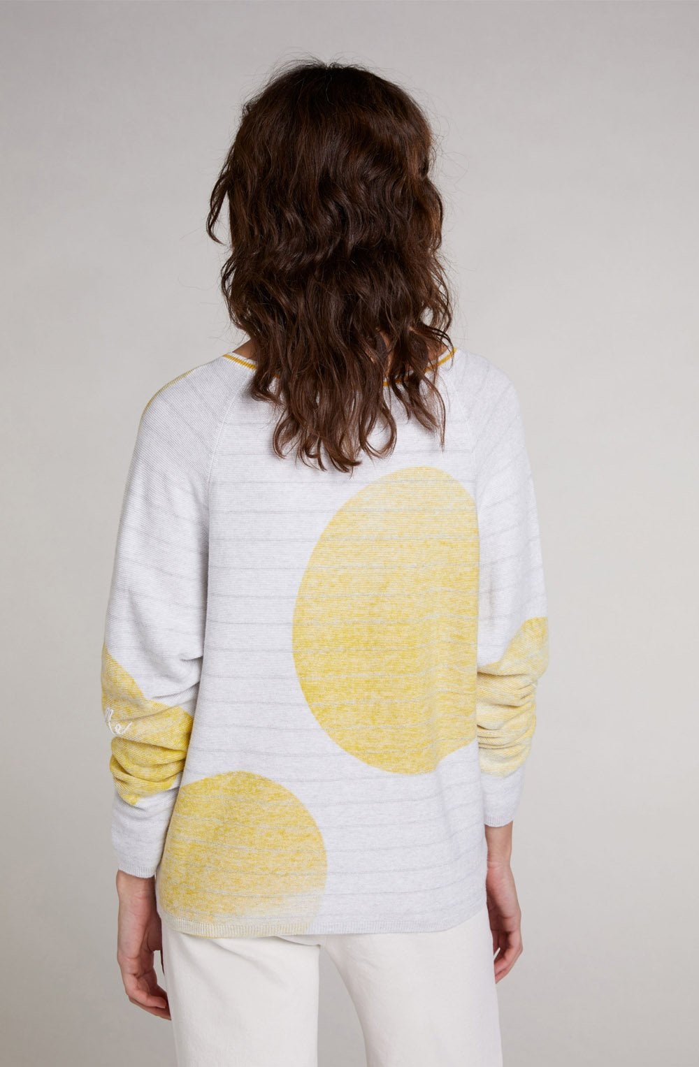 Yellow Circular Design Jumper