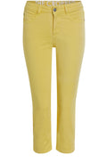 Yellow Cropped Jeans