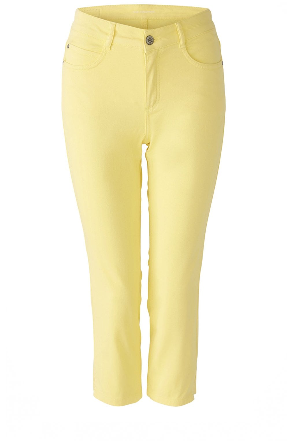Yellow Cropped Skinny Jeans