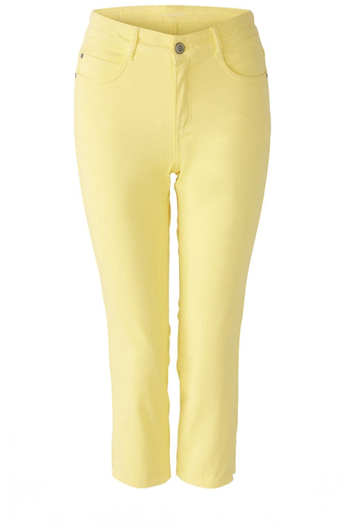 Yellow Cropped Skinny Jeans