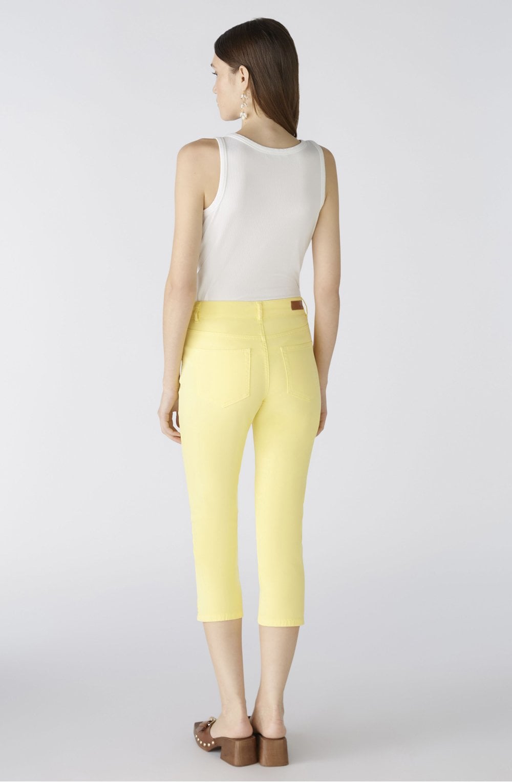 Yellow Cropped Skinny Jeans
