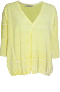 Yellow Fine Knit Cardigan
