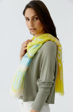 Yellow Green Lemon Print Scarf