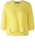 Yellow Ribbon Knitted V Neck Top