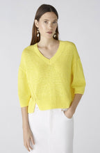 Yellow Ribbon Knitted V Neck Top