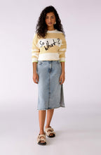 Yellow & White Stripe Jumper