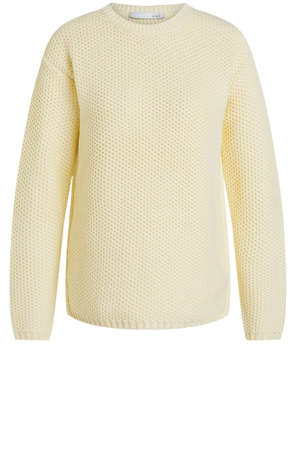 Yellow Woven Knit Jumper