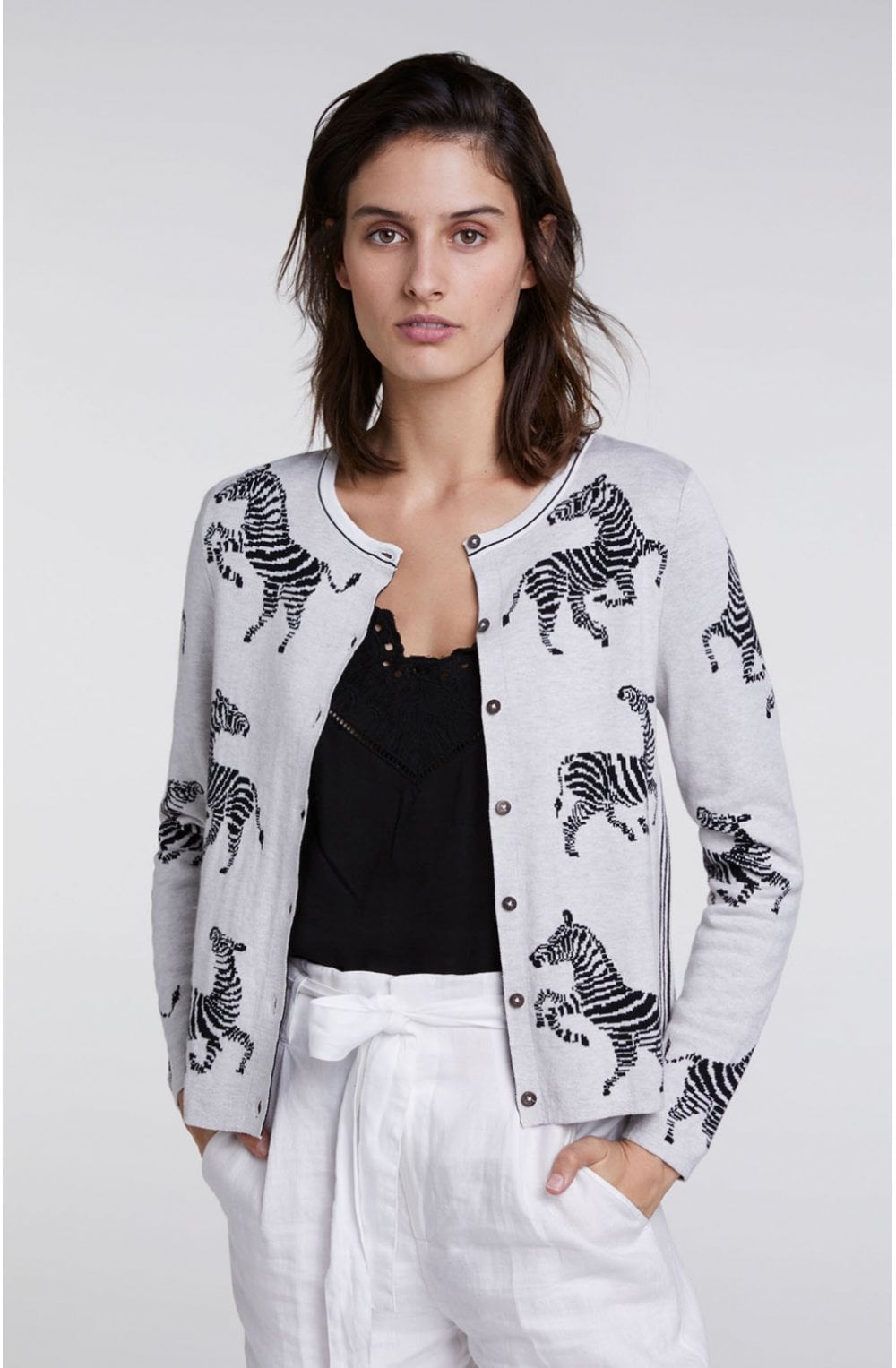 Zebra Design Cardigan